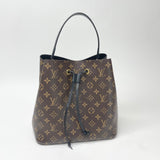 LOUIS VUITTON NEONOE MM IN MONOGRAM W BLK TRIM