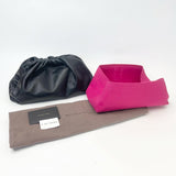 BOTTEGA VENETA THE POUCH IN BLK LMSKN LEA