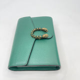 GUCCI EMERALD LEA & CRYSTAL DIONYSUS MINI CHAIN WALLET/ CROSSBODY