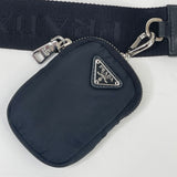 PRADA RE EDITION 2005 CROSSBODY IN BLK NYLON & SHW