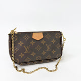 LOUIS VUITTON MULTI POCHETTE ACCESSORIES W KHAKI STRAP