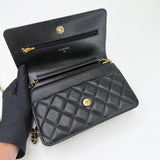CHANEL CLASSIC WOC IN BLK CAVIAR LEA & GHW