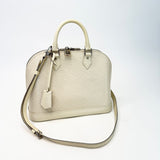 LOUIS VUITTON ALMA PM IN CREAM EPI LEATHER & SHW W STRAP - BLuxe Boutique