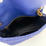 SAINT LAURENT MEDIUM NIKI IN PURPLE RAFFIA - BLuxe Boutique