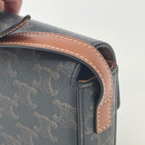 CELINE CLAUDE TRIOMPHE CANVAS & LEA SHOULDER CARRY BAG
