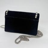 GUCCI DIONYSUS SUPER MINI MULTI WAY IN BLK VELVET W CRYSTALS