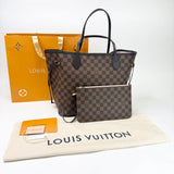 LOUIS VUITTON NEVERFULL DE MM MONO + POUCH