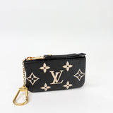 LOUIS VUITTON BICOLOUR EMPREINTE MONO LEA ZIP KEY POUCH