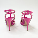 VALENTINO ROCKSTUD PINK ACCENTS PUMPS sz 38.5