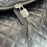 SAINT LAURENT ES GIANT TRAVEL IN BLK QUILTED LEA & SHW - BLuxe Boutique