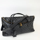 SAINT LAURENT ES GIANT TRAVEL IN BLK QUILTED LEA & GHW - BLuxe Boutique