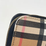 BURBERRY NOVA CHECK CANVAS ZIP WALLET