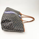 GOYARD ST LOUIS PM BLK COATED CANVAS TOTE + POUCH - BLuxe Boutique