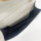 FENDI ZUCCA & WHT LEA MINI BELT POUCH & CROSSBODY