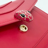 BVULGARI SERPENTI FOREVER RED LEA CHAIN WALLET - BLuxe Boutique