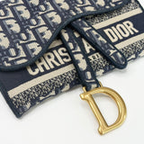 CHRISTIAN DIOR OBLIQUE SLIM SADDLE POUCH/CROSSBODY