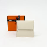 HERMES BASTIA COIN POUCH IN NATA ( CREAM ) MYSORE GOATSKN