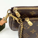 LOUIS VUITTON MULTI POCHETTE ACCESSORIES W KHAKI STRAP