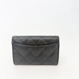CHANEL CLASSIC FLAP CARD HOLDER/ WALLET IN BLK CAVIAR LEA W GHW - BLuxe Boutique