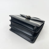 BVLGARI SERPENTI FOREVER TOP HANDLE IN BLK & SILVER LEA W GHW