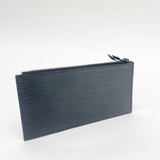 LOUIS VUITTON BLK EPI LEA ZIP INSERT POUCH