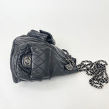 CHANEL MINI BACKPACK IS BACK IN BLK LEA & RHW