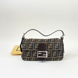 FENDI FF ZUCCA BAGUETTE SHOULDER BAG