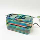 CHANEL FILIGREE VANITY IN IRIDESCENT RAINBOW PAT LEA & PVC