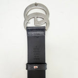 GUCCI MARMONT BLK LEA WIDE BELT