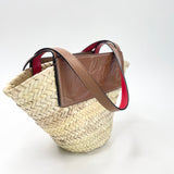 CHRISTIAN LOUBOUTIN LOUBISHORE STRAW TOTE