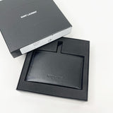 SAINT LAURENT LEATHER CARD CASE/ HOLDER W MIRROR