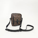 LOUIS VUITTON CHRISTOPHER WEARABLE WALLET IN MACASSAR MONO & MATTE BHW