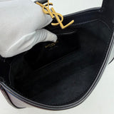 SAINT LAURENT LE 5 A 7 MINI IN BLK BOX CALF LEA & GHW - BLuxe Boutique