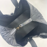 CHRISTIAN DIOR TOUJOURS BAG IN BLK MACROCANNAGE CALFSKIN LEA & LIGHT GHW + ZIP POUCH