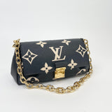 LOUIS VUITTON FAVORITE IN BLK/ CRM EMPRIENTE GHW