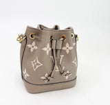 LOUIS VUITTON NANO NOE CROSSBODY IN CRM EMPREINTE LEA