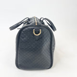 GUCCI JOY BOSTON 2WAY BAG IN BLK MICROGUCCISSIMA LEATHER & SHW
