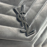 SAINT LAURENT YSL LOULOU MEDIUM IN BLK LEA W BLK HW
