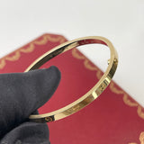 CARTIER L0VE BRACELET IN 18K YELLOW GOLD sz 16