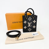 LOUIS VUITTON PETITE SEC PLAT IN BLK/ CRM MONO EMPRIENTE LEA - BLuxe Boutique