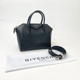 GIVENCHY SMALL ANTIGONA IN BLK PEBBLED LEATHER & SHW