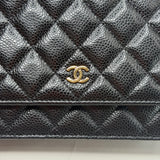 CHANEL CLASSIC WOC IN BLK CAVIAR LEA & GHW