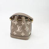 LOUIS VUITTON NANO NOE CROSSBODY IN CRM EMPREINTE LEA