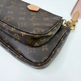 LOUIS VUITTON MULTI POCHETTE ACCESSORIES W PINK STRAP