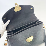 LOUIS VUITTON GEORGES MM IN BLK EMPREINTE LEA & GHW