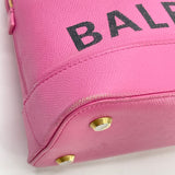 BALENCIAGA VILLE SM TOP HANDLE PINK COATED CANVAS TOTE