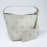 LOUIS VUITTON ALL IN BB IN MILKY WHT & GREEN EMPREINTE LEA
