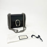GUCCI DIONYSUS MINI CRYSTAL IN BLK LEA