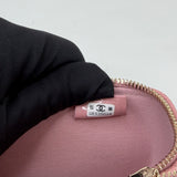 CHANEL SLIM VANITY TOP HANDLE W CHAIN IN PINK CAVIAR LEA & LIGHT GHW