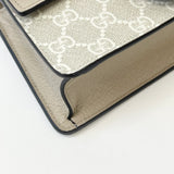 GUCCI TOP HANDLE DIONYSUS SUPER MINI TWO WAY IN OATMEAL SUPREME CANVAS & LEA 